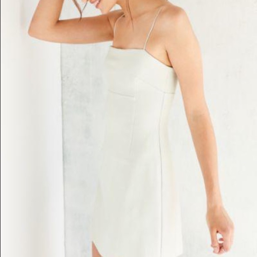 White slip dress